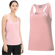 PUMA KOSZULKA DAMSKA SPORTOWA TANK TOP BAWEŁNIANA Z NADRUKIEM LOGO r. S