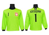 BLUZA bramkarska SZCZĘSNY POLSKA limonka rozm. 140