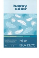 BLOK A4 170G DECO BLUE HAPPY COLOR