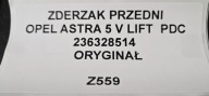 front bumper OPEL ASTRA 5 V LIFT 19- PDC