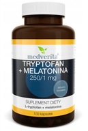 Tryptofán Melatonín Medverita 100 kap 250/1 mg