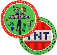 TALERZYKI PAPIEROWE MINECRAFT-8 SZTUK-23CM-4416