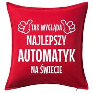 NAJLEPSZY AUTOMATYK poduszka 50x50 prezent