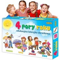 Gra Edukacyjna Loteryjka Obrazkowa 4 PORY ROKU