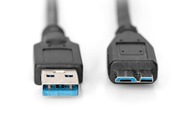 Kabel MICRO USB 3.0 A-B MM AM-BM Super Speed 1.8m