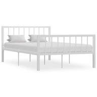 Rám postele biely kovový 120x200 cm