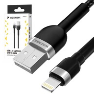 WOZINSKY KABEL USB-A LIGHTNING PRZEWÓD ŁADOWANIE TRANSMISJA DANYCH 2.4A 1m