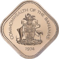 Moneta, Bahamy, Elizabeth II, 15 Cents, 1974, Fran