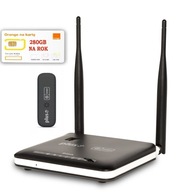 Mobilny Router WiFi 4G DWR 116 modem USB MF823 karta Orange 280 GB na rok