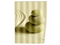 Sprchový záves, textilný, Sand and Stone, 180x200 cm, WENKO