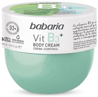 BABARIA Telový krém Vitamín B3 hydratuje a upokojuje 400 ml