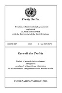 Treaty Series 2887 (English/French Edition)