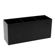 3x Czarny Salon Profesjonalne akrylowe pudełko na nożyczki, grzebienie fryzjerskie
