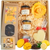 PREZENT DLA MAMY | zestaw prezentowy na dzień matki świeca herbata BOX