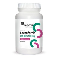 Aliness Lactoferrin LFS 90% 100 mg Suplement diety Laktoferyna 60 kapsułek