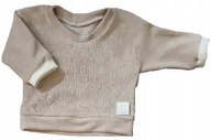 Bluza dziecięca welurowa beżowa rozmiar 68