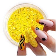 Żółty pyłek do zdobień paznokci-PIXIE NEON DUST 06