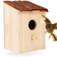 Budka LĘGOWA dla ptaków drewniana domek lęgowy ogrodowy na drzewo