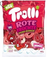 Trolli Rote Fruchte żelki słodkie czerwone owoce 150g