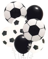 Zestaw balonów dla chłopca urodziny piłka nożna football balony mecz białe