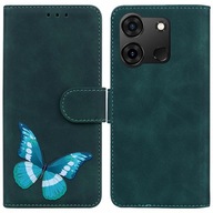 Etui Dla Infinix Smart 7 Plus Drukowane W Kolorze Motyl Okładka Flip Folio