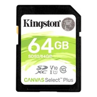 Karta Kingston 64GB SDXC Canvas DO KAMER APARATÓW