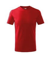 Detské tričko červené 100% Bavlna Single Jersey 134 cm/8 rokov
