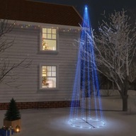 Kužeľový vianočný stromček 1134 modrých LED diód 230x800 cm