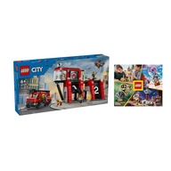 LEGO CITY č. 60414 - Hasičská stanica s hasičským autom + KATALÓG LEGO 2024