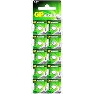 10X GP LR41 RW87 L736 GP192 G3A baterie alkaliczne