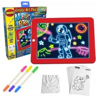 GRAFICKÝ TABLET PRE KRESLENIE ZMIZNUTIE TABUĽA LED MAGIC PAD