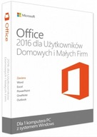 Microsoft Office 2016 Home and Business 1 PC / licencja wieczysta BOX