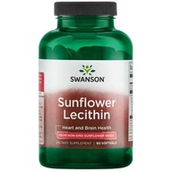 SWANSON Sunflower Lecithin Slnečnicový lecitín 90 gélových kapsúl