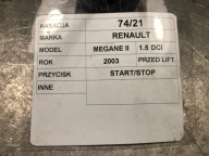 button zaplonu Renault Megane II 27934 107838B