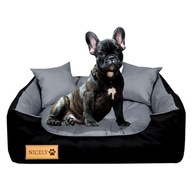 Pelech pre psa poslanie nepremokavý čierny vankúš gauč posteľ S 55x45