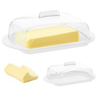 Maselnica MASELNIČKA nádoba na maslo s vekom biela 10x17 cm