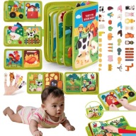 MANIPULAČNÁ KNIŽKA MONTESSORI 41 PRVKOV VZDELÁVACIA TABUĽA HRAČKA