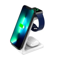 Ładowarka indukcyjna do iPhon 13, AppIe Watch I SAMSUNG 3W1 WHITE