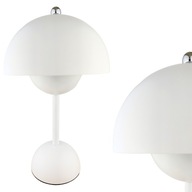 LED ÉJJELI LÁMPA FEHÉR GLAMOUR - ASZTALI LÁMPA GOMBA HÁLÓSZOBA