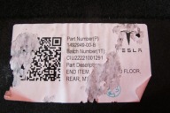 Tesla MODEL Y mats floor upholstery boot 1492949-00-B