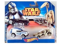 Samochody Mattel CGX07, CGX02 Hot Wheels Star Wars 2szt