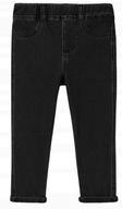 Spodnie jeansy jegginsy legginsy dziecięce Zara czarne 104 cm 3-4 lata