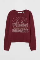 Żakardowy sweter H&M Harry Potter 146/152 Ciemnoczerwony