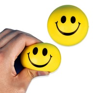PENOVÁ LOPTA SMILE FAREBNÁ HRAČKA SOFT ANTISTRES ĽAHKÁ MÄKKÁ 6cm