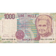 Włochy, 1000 Lire, 1990, 1990-10-03, KM:114a, VF(2