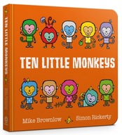 Ten Little Monkeys Board Book Brownlow Mike