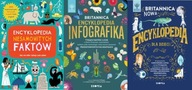Britannica + Encyklopedia Infografika + Encyklopedia niesamowitych faktów