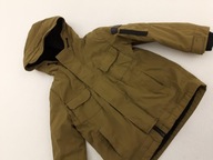 GEORGE wygodna KURTKA PARKA ocieplana KHAKI kaptur _ 92/98cm