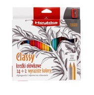 Ceruzkové pastelky HEYKKA 24 farieb