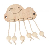 De-Toddler Busy Board Drevená ručná hračka pre domácich majstrov. Brain Bead
